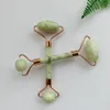 Wholesale Real Jade Roller Face Massager Natural Jade Stone Skin Care Body Facial Neck Back Beauty Health Tighten Spa