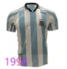 Retro-Version 1978 1986 1994 1996 Argentinien Heimtrikot Messi Maradona CANIGGIA Qualität Batistuta 94 95 Retro klassisches Fußballtrikot