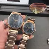 Liefhebbers 'Top Merk Mannen Vrouwen Horloges Rose Gold Full Rvs Band Alle wijzerplaten Werk Luxe Polshorloge voor Dames Heren Valentijnsdag Huidige Moederdag Gift