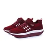 Vente chaude-nouvelles femmes grande taille rouge respirant baskets en maille sur la plate-forme chaussures de fitness Schuhe chaussures de saut Fitnes