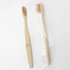 7 kleuren beschikbaar hoofd bamboe tandenborstel Groothandel Milieu Houten Regenboog Bamboe Tandenborstel Oral Care Soft Bristle Free DHL