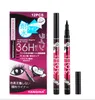 Drop Shipping ANQINA 36h wasserdichter Eyeliner Yanqina Make-up Bleistift Schwarz Braun Blau Lila 4 Farben Stift Flüssiger Eyeliner Kosmetik