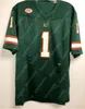 American College Football Wear Miami Hurricanes Fußballtrikot 88 Jeremy Shockey 6 Santana Moss 51 Jonathan Vilma 6 Antrel Rolle 14 Vinny Testaverde 96 Cortez Kenne