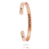 Bracciale rigido personalizzato da 6 mm alla moda Sono abbastanza migliori spiagge Braccialetti in acciaio al titanio con incisione Regali per donne Ragazze