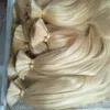 Top -Grad menschliche Haarextensionen in großen Schuss Guten Preis 613 Bleichmittel blonde Farbmasse für Zöpfe 300g Los