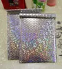 15x13cm23x30cm Grote Sliver Laser Wrap Glitter Metallic Bubble Mailer Bag Geschenktas Aluminium Folie Handels Bubble Envelope cadeau9292531