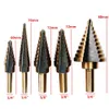 5pcsSet HSS Cobalt Multiple Hole 50 Size Step Drill Bit Set Coming Include Aluminum Case Arrival High Quality DEC5171429172