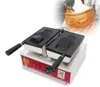 Przetwarzanie żywności Single Fish Shape Waffle Maker Lody Otwarte Usta Snapper Machine Taiyaki