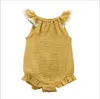 Kids Clothes Baby Girl Summer Rompers INS Girls Lace fly sleeve Romper Newborn infant ruffle Jumpsuits Boutique Kids Climbing clot7995481