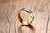 8MM Silver Gold Color Fashion Simple Men's Rings Tungsten Carbide Ring Jewelry Gift for Men Boys J045279Z