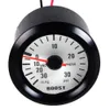 Universal 2quot 52mm Black Shell Car PSI Turbo Gitle Blue LED Pressão Relógio Medidor de automóvel Auto Medidor1 Boost Gauges8010201