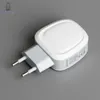 5 V 2,1 A 1,5 A Smart Travel HH-030 Big Dual 2 USB Eierschale Ellipse Oval Ellipse Stil Telefon Ladegerät Adapter 50 teile/los