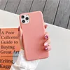 Färg Soft Silikon Väska till iPhone 12 11 Pro XS Max XR 5 5S SE 6 6S 7 8 Plus Cover Coque