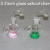 흡연 유리 회수 애쉬 포수 14mm 18mm 3.2 인치 미니 봉 버블 러 어댑터 Ashcatchers 45 90도