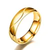 女性の結婚指輪メンズリングデザイナージュエリーのためのステンレス鋼のゴールドリングの溝のダイヤモンドのリングのリング