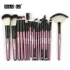 Professionell make up penslar set 18 22pcs Foundation Powder Eyeshadow Diamond Little Fish Mermaid Eye Makeup Brush Kit verktyg