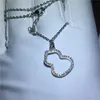 2018 кулон в форме ослепительной тыквы с ожерельем стерлингового серебра 925 пробы 5A циркон Cz помолвка свадебные подвески для женщин подарок