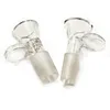 G013 Accessorio per fumatori Ciotola in vetro trasparente Ciotole per tubi Dab Rig con giunto maschio 18mm / 14mm con maniglia