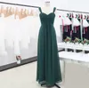 두 끈 선 해군 파란색 포도 연인 들러리 신부 들러리 드레스 긴 싸구려 vestido madrinha 뜨거운 바닥 길이