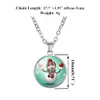 Collar de dibujos animados de Feliz Navidad para mujeres, hombres y niños, árbol de Reno, campana de Papá Noel, muñeco de nieve, cadenas colgantes, joyería para festival