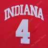 2020新しいNCAA Indiana Hoosiers Jerseys 4 Oladipo College Basketball Jersey Red Size Youth Admerすべてのステッチ刺繍