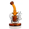 Orange Hookahs Glass Bongs Percolater Dab Rigs 14mm Joint Thick Base Bong Water Pipe