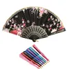 Le plus récent Style chinois/espagnol danse fête de mariage dentelle soie pliant à main fleur ventilateur pour cadeau pour souvenir