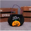 Halloween Candy Bag Kinder Geschenke Kürbis Runde Stereo-Beutel-Partei-Dekoration Tasche Kreative Handtasche 7 Styles DHL XD22221