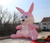 Gaint pink inflatable rabbit for Park decoration shopping center adversing club stage party events decor