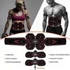 Rechargeable Wireless Abdominal Muscle ABS EMS Sticker Smart Fitness Massage Stimulator Body Slimming belt253y1714255