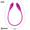 Dubbele Hoofden Anale Plug Vibrator Paar speelgoed Vibrators 7 Speed G-spot liefde ei Sex Massager USB Oplaadbaar7007185