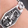Fashion- jewelry titanium steel bracelets punk style scorpion bangles for men hot fashion free of shipping