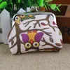 Multicolore hibou conception pièce de monnaie sac bourse portefeuille toile pour femmes fille dame cadeau enfants porte-monnaie fille sac à main