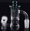 Hot Selling 5mm Clear Bottom 10mm 14mm 18mm quartz banger nail With Glass UFO Colored Carb Cap For Glass Bong Dab Rigs