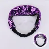 Sequins Headbands Mermaid Kids Girl Head Strap Dubbelfärger Barnhuvudband Mode Headwear Glitter Hair Tillbehör 1000pcs DW5420