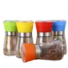 Zout en peper molen molen glas muller hand molen handmatige slijpgereedschap grinder fles pot glas keuken tool 100 stks