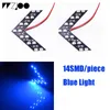 2 PCSLOT 14 SMD LED LED ARROW PANER for Car Reace Mirror IndicatorターンシグナルライトカーLEDバックミラーライト2584856