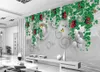 Flödande vatten marmor plommon blomma bläck foto bakgrundsbilder för vägg 3 d vardagsrum sovrum butik bar café väggar väggmålningar rulla papel de parede