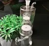 Accessoires de bongs en verre de narguilé à noyau de sable transparent, Pipe colorée Fumant des tuyaux en verre incurvés Tuyaux de brûleur à mazout Tuyaux d'eau Dab Rig Glass B