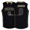 Purdue Boilermakers College Terone Johnson #0 Robbie Hummel #4 E'twaun Moore #33 Retro Basketball Jersey Men Syched Custom Number Name