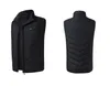 Erkek Kış Sıcak USB Isıtma Yelek Casual Kolsuz Ceket Erkekler Karbon Fiber Elektrikli Ceket Erkek Marka Giyim