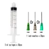 Plastic Syringe 5ml with 1inch 14/18G Blunt Tip Needles for Scientific Lab and Dispensing Multiple Uses Measuring Syringe Tools(Pack of 30)