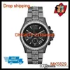 100% оригинальное японское движение Drop Gorge Everest Gunmetal Diamond Glitz Watch MK5828 MK5829 MK5875288S