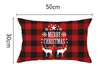 33 stilar plaid kasta kuddeväska täcker ländruta avlång rektangel kudde väska bomull polyester för soffa grå 12 x 20 tum xd22623