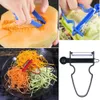 Magic 3pcs Peeler Set Trio Peeler Slicer Shredder Peeler Julienne Fruit Cutter Roestvrij staal Zesters2130382