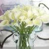Populaire PU Artificielle Calla Lily Bouquets De Mariage De Mariée Latex Real Touch Calla Lily Fleur Maison Centres De Mariage Décoration LX1418