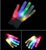 LED Skull gloves Festival party rave glove led light glove 7 color colorful mittens novely Party Lighted Props Gloves toy