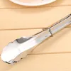 9 inch Stainless Steel BBQ Tong Kitchen Tongs Lock Design Barbecue Clip Metal Food Tongs Barbecue Clamp Bread Clips Kitchen Tools DBC BH2623