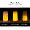 Flame LED effect fire light waterproof indoor and outdoor flash mode simulation 3 magnetic flame LED USB charging light