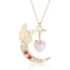Moda-Collar de mujer Serie romántica Sailor Moon Wing Charm Colgante Hot Anime Cosplay Cardcaptor Sakura Jewelry